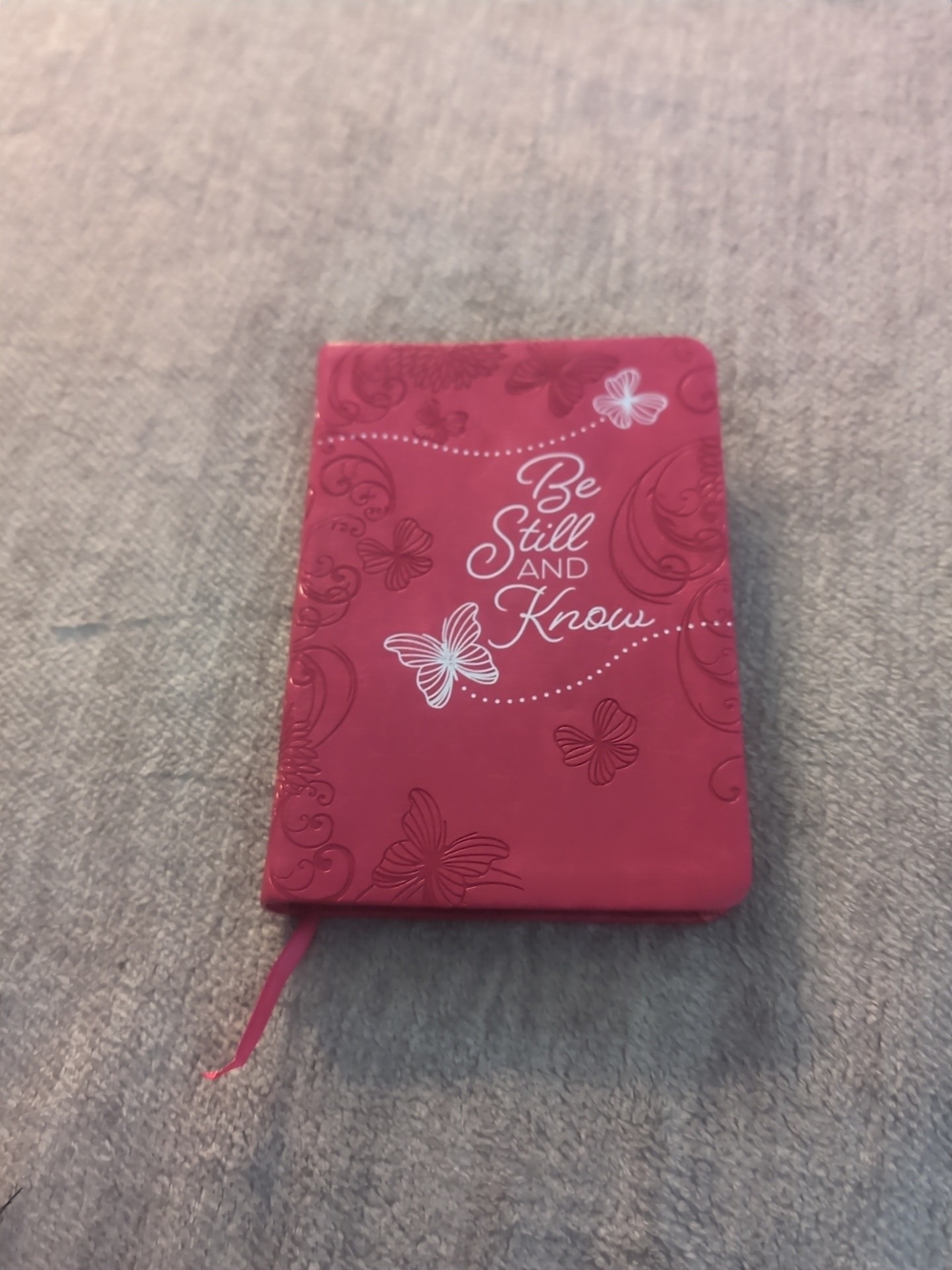 Brookstone Pink Butterfly Journal "Be Still and Know"